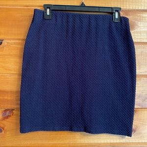 Navy Ann Taylor mini skirt